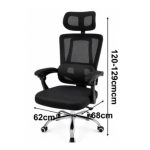 E623 Mesh High Back Office Chair-Black - Image 5