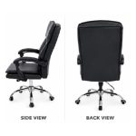 B802 Pu High Back Office Chair-Black - Image 5