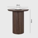 EMERALD Wooden Occasional Table-Walnut - Image 3