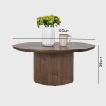 EMERALD Wooden Occasional Table-Walnut - Image 4