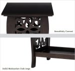 EDDIE 90cm Wooden Coffee Table-Chestnut - Image 9