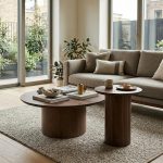 EMERALD Wooden Occasional Table-Walnut - Image 2