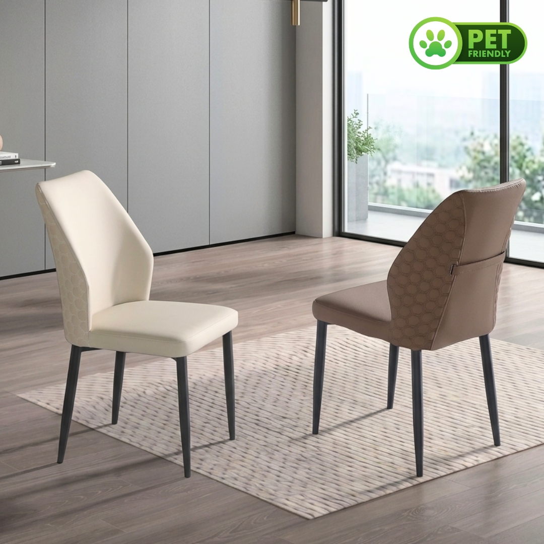 FABLE CHAIR-1 FABLE Pet Friendly PU Dining Chair-2 Colors - Image 1