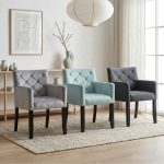 FINO Dining Arm Chair-3 Colors - Image 2