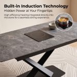 FORGE A05 Induction Cooker Build In Extension Table-Grey - Image 3