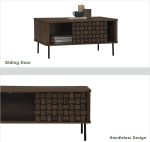 BROZO 80cm Coffee Table-Walnut - Image 3
