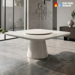 HEMP 150x150cm Marble Square Table