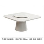 HEMP 150x150cm Marble Square Table - Image 4