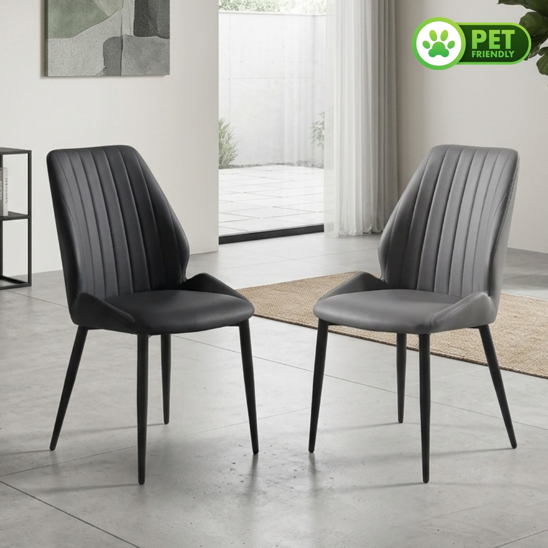 Hakone CHAIR MAIN HAKONE Pet Friendly PU Dining Chair-2 Colors - Image 1