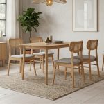 KATO 4 Seater Dining Set-Natural