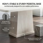 KINETIC 160cm Glossy Travertine Dining Table - Image 4