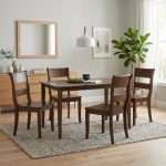 KIVIN 4 Seater Dining Set-Cocoa