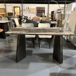 KOFOD 140-160cm Thicker Top Crystal Marble Table-Brown - Image 6