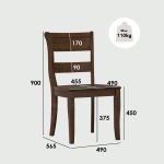 KIVIN 4 Seater Dining Set-Cocoa - Image 9