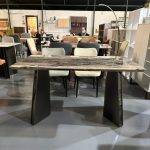 KOFOD 140-160cm Thicker Top Crystal Marble Table-Brown - Image 5