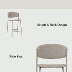 KOBY 24" Metal Bar Chair-Grey - Image 8