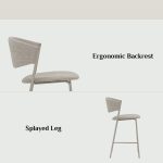 KOBY 24" Metal Bar Chair-Grey - Image 9