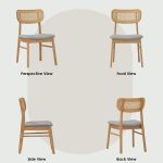 KATO 4 Seater Dining Set-Natural - Image 3