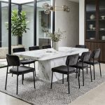 LIVORNO 200cm Marble Dining Table - Image 2