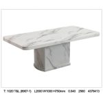 LIVORNO 200cm Marble Dining Table - Image 3