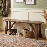 LOGAN 137CM Wooden Live Edge Bench-Walnut