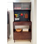 MACOB 80cm Full Solid High Kitchen Cabinet-Walnut - Image 4