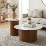 MAJOR D80cm Nesting Coffee Table-Cappuccino - Image 2