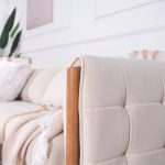 MICO 1 Seater Wooden Sofa-Light Walnut - Image 4
