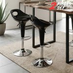 [Set of 2] MISHA 29" High Back Swivel Bar Chair-Black