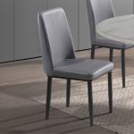 MOTIF Pet Friendly Fabric Dining Chair-Grey - Image 3