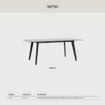 NETO 160+40cm Extension Dining Table-Grey - Image 6