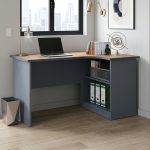 OLSEN 120cm L Shaped Working Desk-Grey