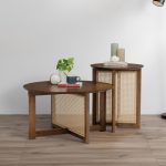 ORING D80cm Round Coffee Table-Walnut - Image 7
