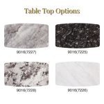 FLARE 160cm Boat Shaped Crystal Marble Dining Table - Image 5