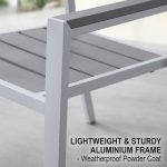 PORTORO 4 Seater Outdoor Set-Grey - Image 3