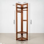 ALTO Wooden Corner Garment Rack-Walnut - Image 12