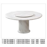 RITZ D135/150cm Marble Round Table - Image 3