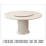 RITZ D135/150cm Marble Round Table - Image 4