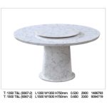 RITZ D135/150cm Marble Round Table - Image 5