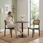 RONDA 2 Seater Round Dining Set-Black - Image 2