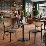 RONDA 2 Seater Round Dining Set-Black - Image 3
