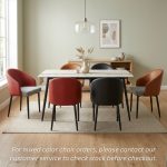 ROSOM 6 Seater Sintered Stone Dining Set-3 Colors - Image 3