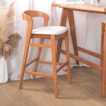 RUBUS 4 Seater Bar Set-Light Walnut - Image 4
