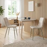 STELLA 2 Seater Triangle Dining Set-White Wash