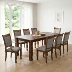 TEGUS 8 Seater With Arm Chair Dining Set-Cocoa
