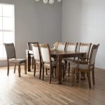 TEGUS 8 Seater With Arm Chair Dining Set-Cocoa - Image 2