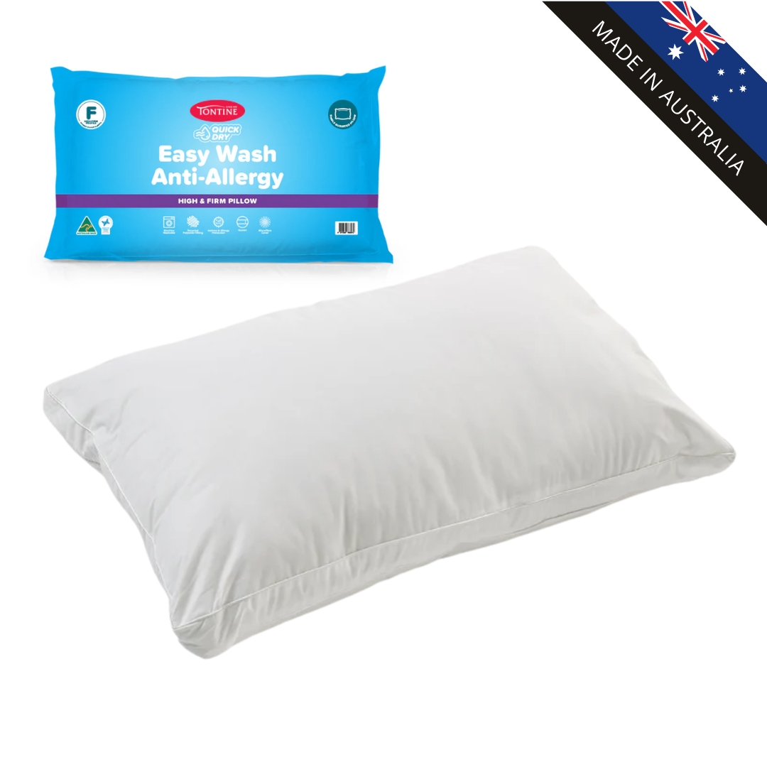 TONTINE-QUICK DRY TONTINE Quick Dry Easy Wash Anti Allergy High & Firm Pillow - Image 1