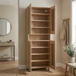 TORIA 4 Door Shoe Cabinet-Sonoma Oak - Image 3