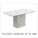 TWINE 140cm Marble Dining Table - Image 7