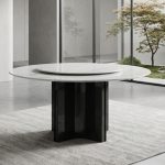 VANE D135/150cm Crystal Marble Round Table - Image 2